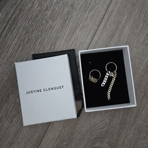Justine Clenquet Gold and Silver Earrings
